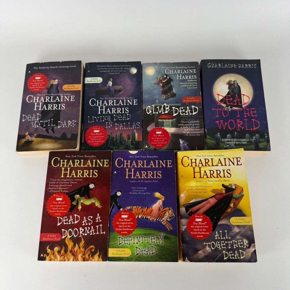 Charlaine Harris Sookie Stackhouse True Blood Series Books 1-7 Paperback Lot